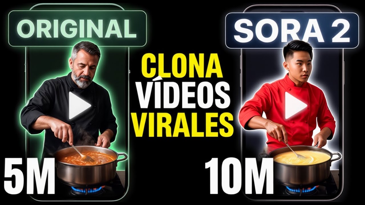 La IA para CLONAR Vídeos VIRALES TOP! Sora 2 + Topview AI