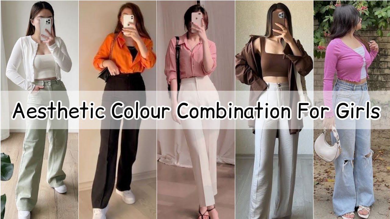 Best outfit colour combination for girls/Dress colour combination/Aesthetic colour combination girls