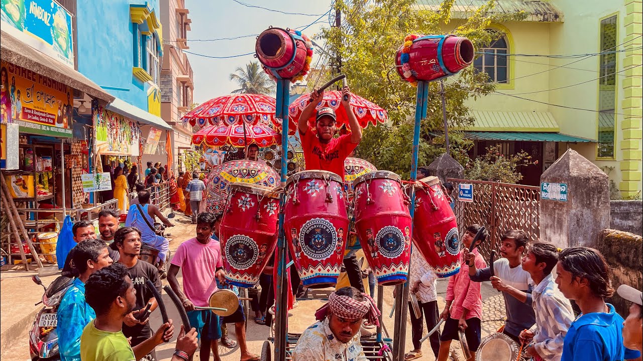MAHAVEER A1 SINGHA BAJA AT JAGATPUR BAULEI SAHI 🥳#mahaveer #dhenkanal 