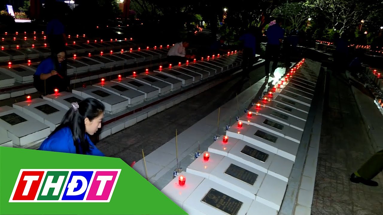 Tuổi trẻ Đồng Tháp thắp nến tri ân các anh hùng liệt sĩ | THDT