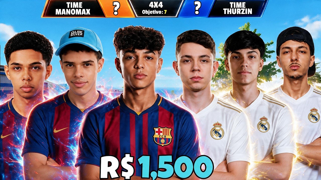 MARECHAL FEZ O IMPOSSIVEL NESSE 4V4 APOSTADO E THURZIN FARPOU MUITO MANOMAX! 4V4 APOSTADO!