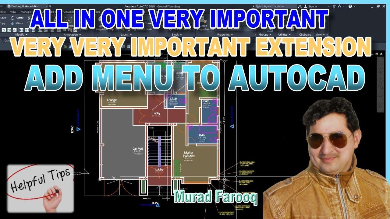 Добавить Самое важное меню в AutoCAD, все Lisp в одном меню AutoLisp |Autodesk|.