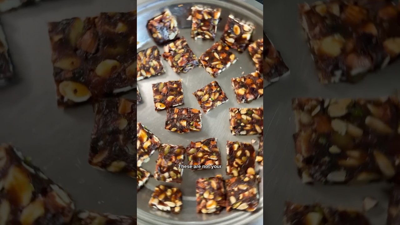 Dates + Dry fruit + 🍊 burfis make the healthiest sweet treat.Recipe in comments #food #recipe
