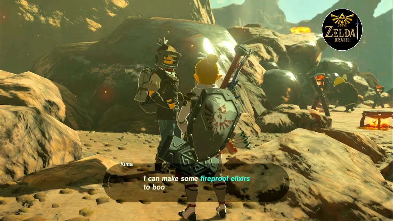 Parte 10 - Zelda: Breath of the Wild - Cidade Goron e o resgate de Yunobo Eldin GAMEPLAY COMPLETA