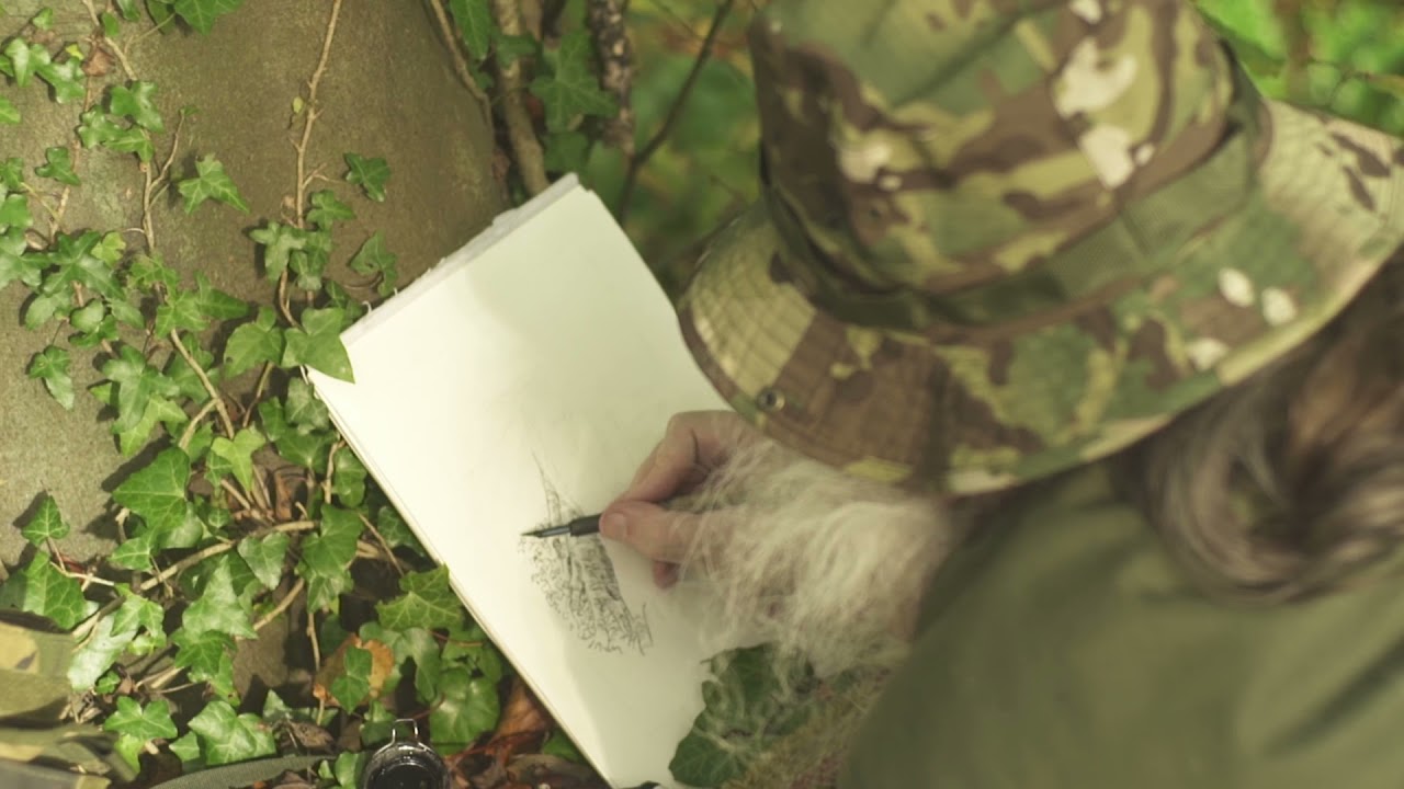 Drawing a Pixie Elders Tree in Pen and Ink