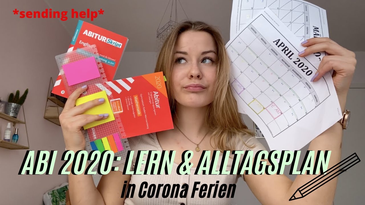 ABI 2020: Lernplan II Organisation (Corona Ferien) + Q&A II Marieke Emilia