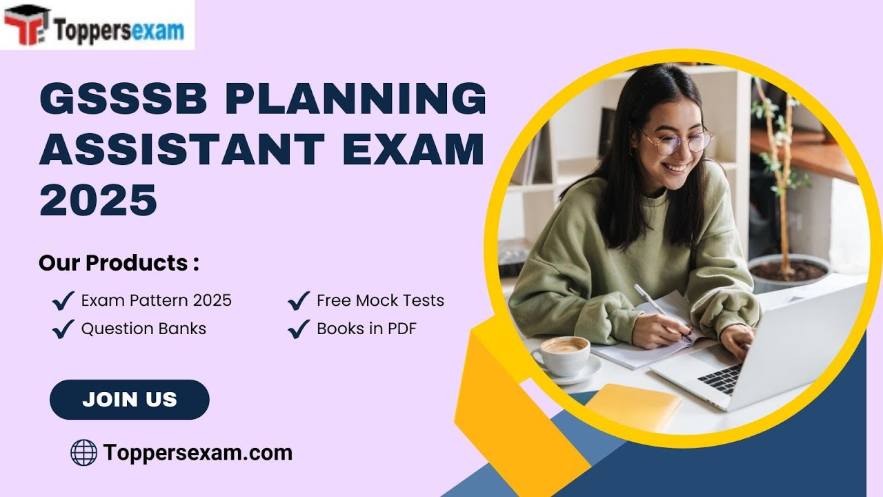GSSSB PLANNING ASSISTANT Exam Pattern 2025, Online Test Series, Question Bank, eBooks in PDF #gsssb