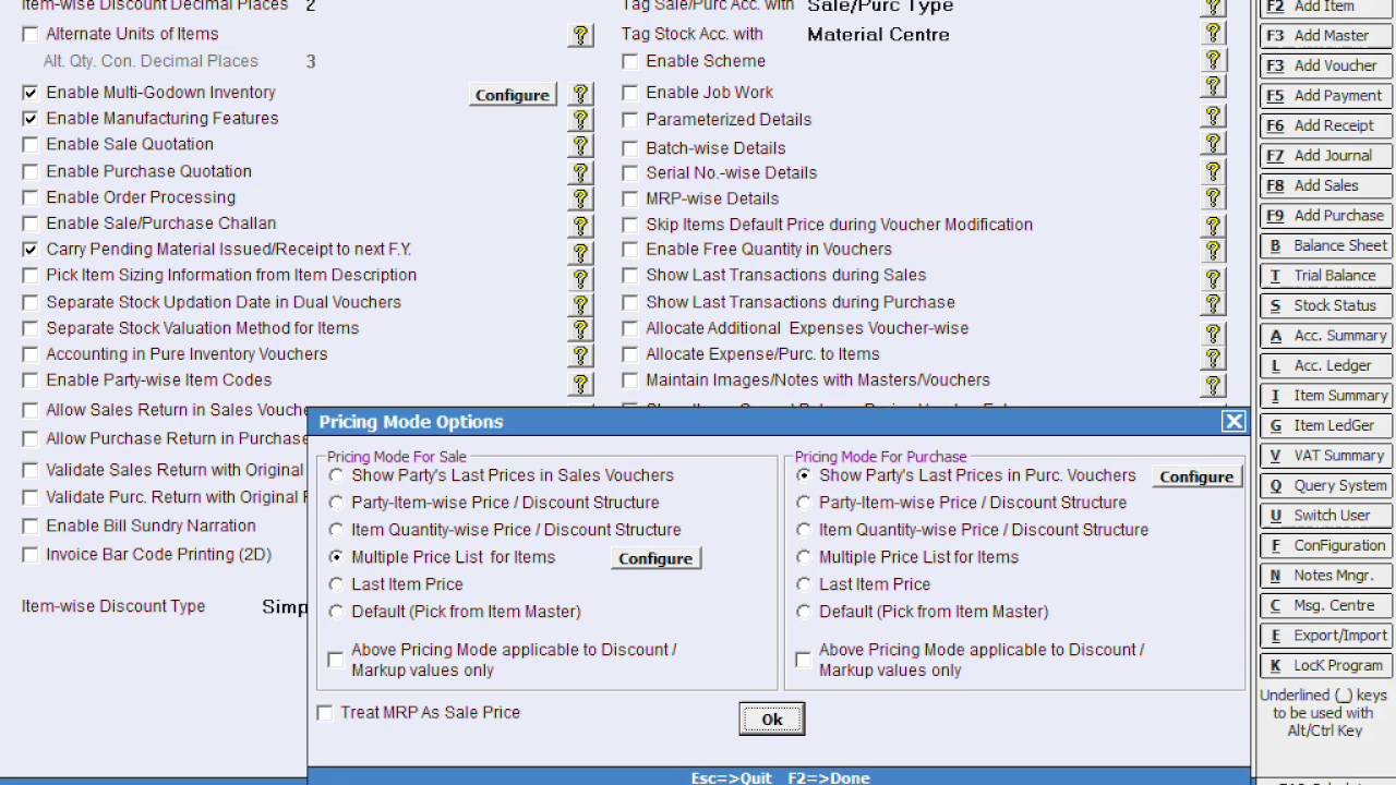 Using Different Pricing Modes in BUSY (Hindi)