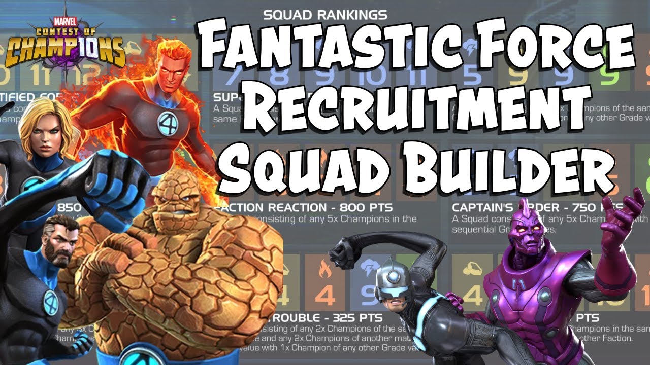 MCOC Squad Builder Side Quest - Round 4