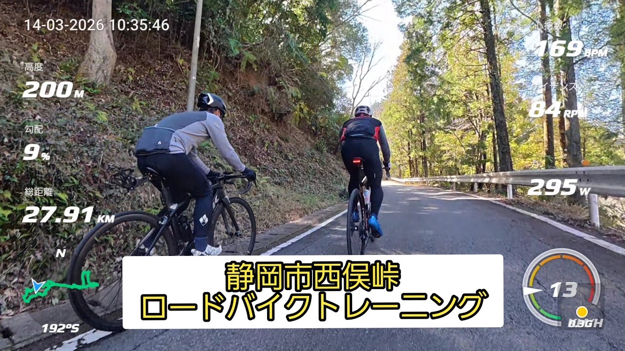 ロードバイクトレーニング 静岡市西俣峠