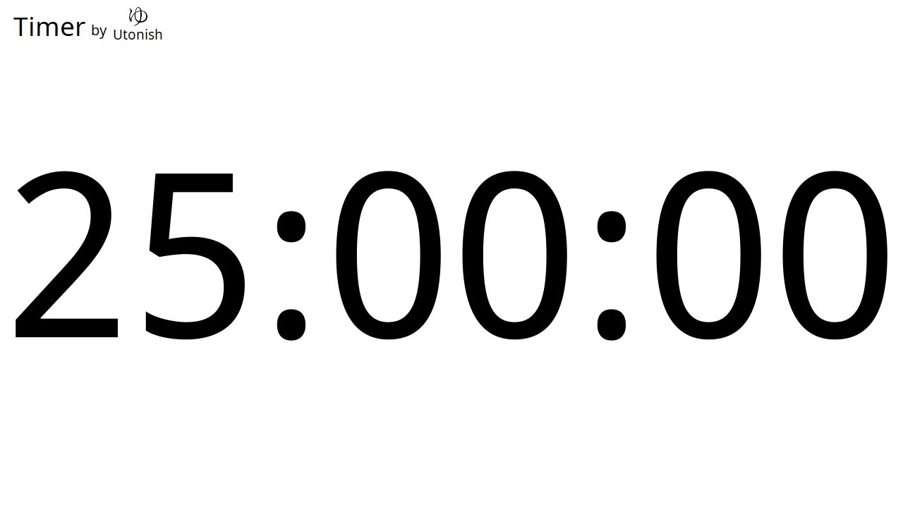 25 Hour Countdown Timer