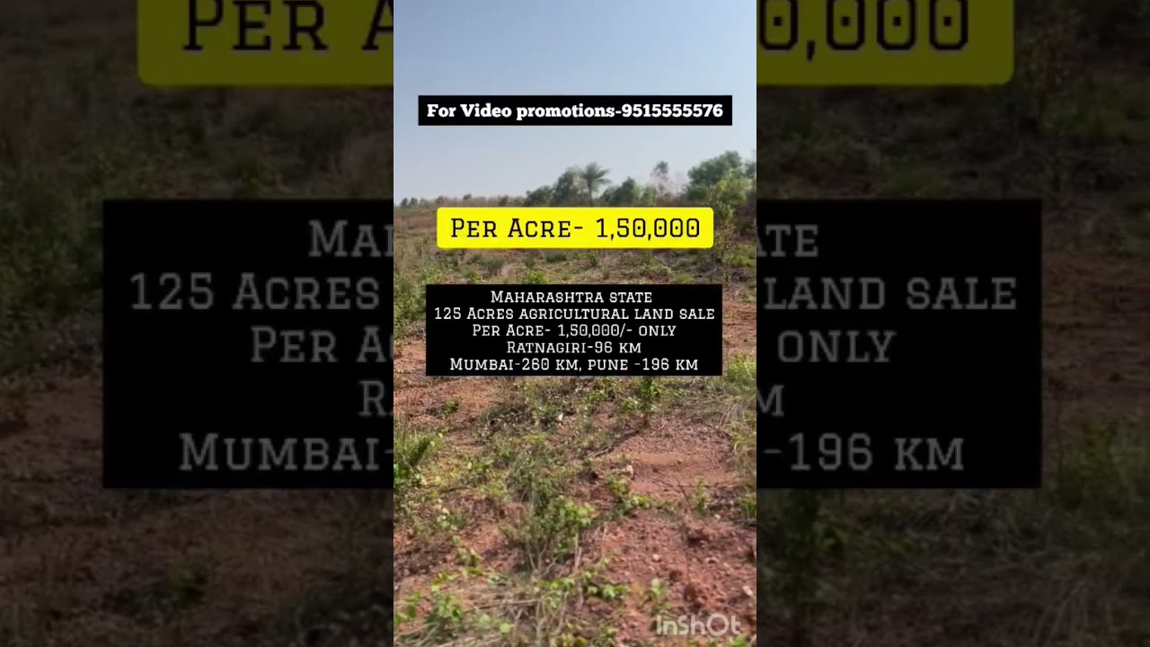 125 Acres Agriculture Land for Sale ||  Rajpur Taluka, Ratnagiri District ||  Maharashtra