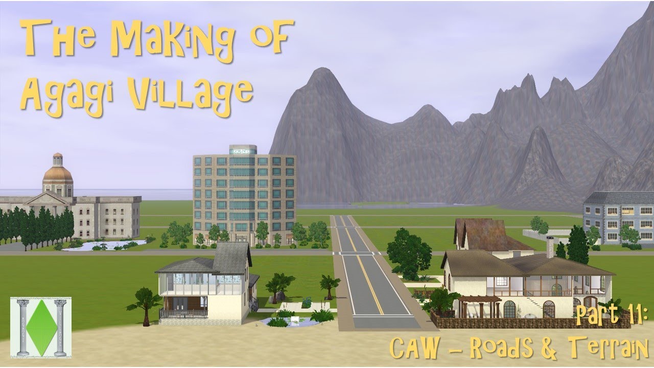 The Making of Agagi Village(Create a World) - Part 11: CAW Roads & Terrain