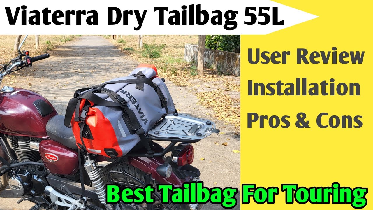 Viaterra Tailbag 55L Review | Best Tailbag For Bike Touring | 100% Waterproof