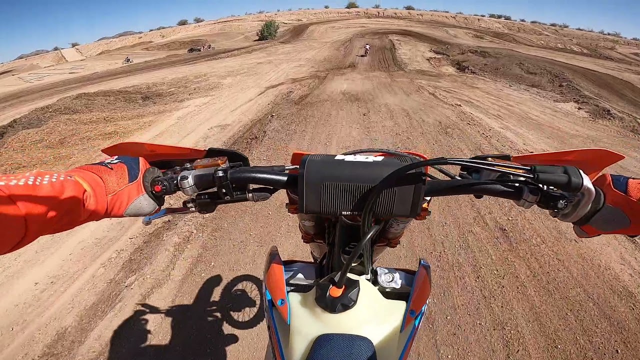 Arizona Cycle Park ACP Vet track on 2021 KTM 300 XCW TPI 2 stroke