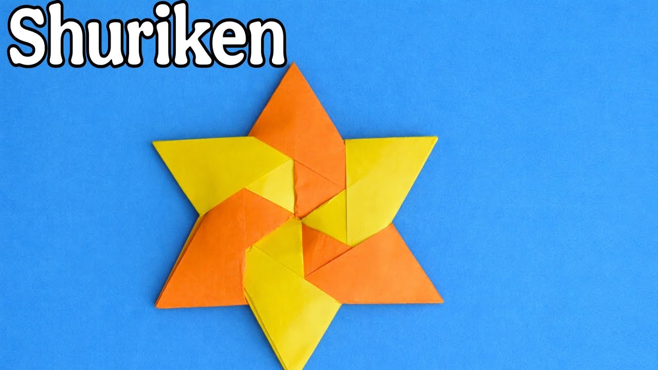 DIY-How to make an amazing Paper ninja Shuriken