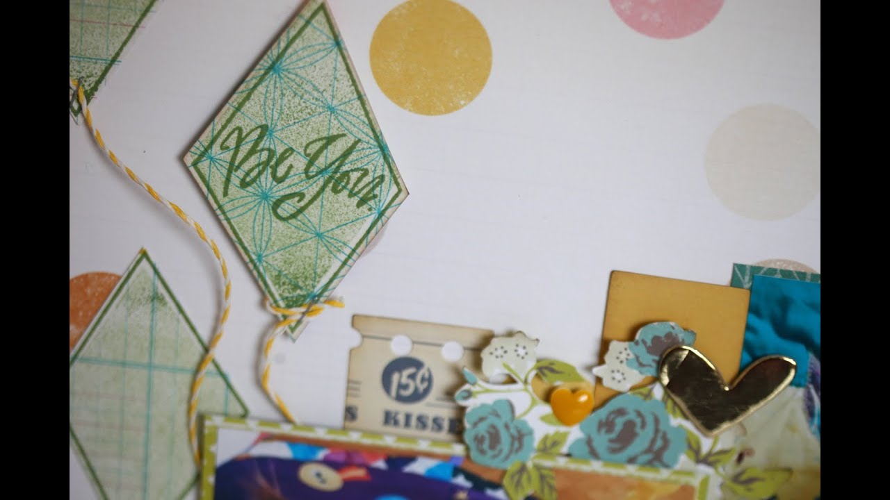 Cut Stick Stamp :: 'Be You' Baby Scrapbook Page