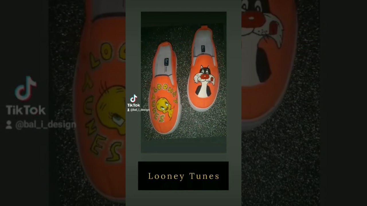 Custom shoes 👟 looney tunes 🐥