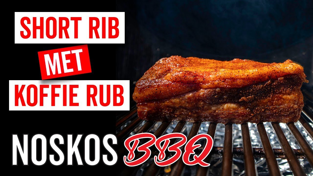 Short rib met koffie rub van de BBQ!