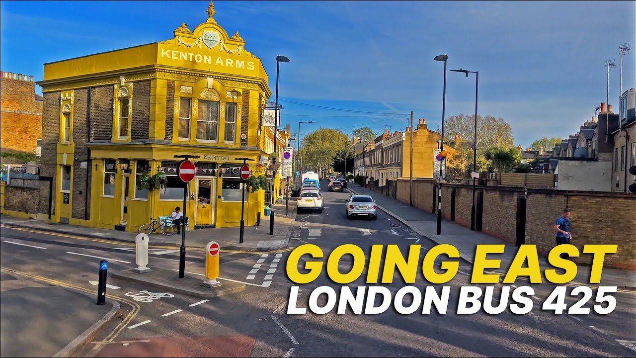 Bus Route 425 - London Bus Ride to Ilford, East London, with some traffic 🚌🚌🚌