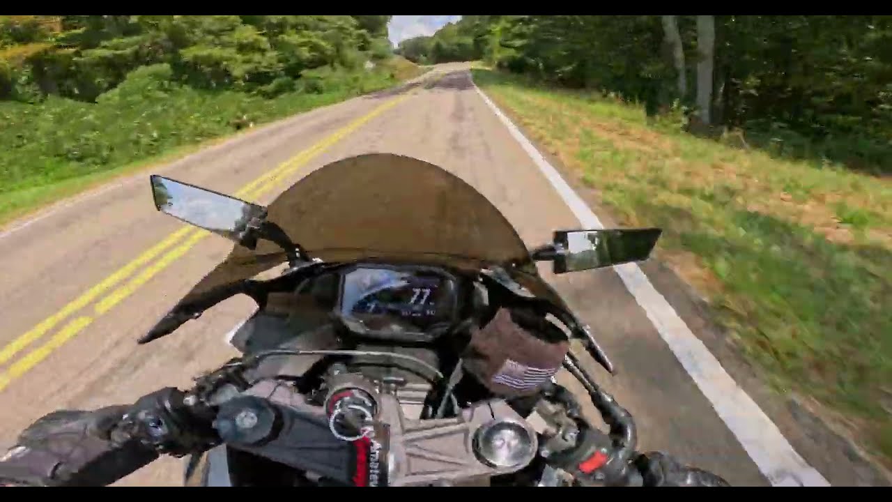 2024 ZX6R Graves Straight Pipe | Appalachia FULL Ride | ASMR POV