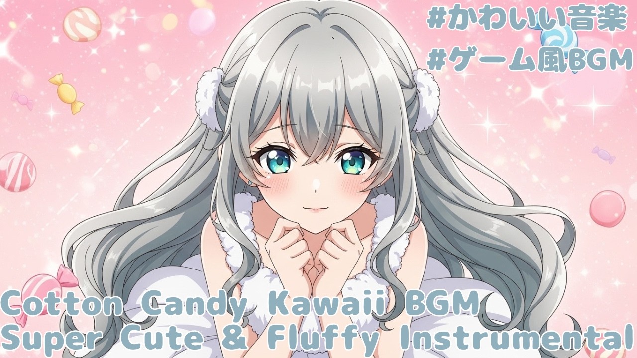 【作業用BGM】Cotton Candy Kawaii BGM 🍬┃Super Cute & Fluffy Instrumental【ゲーム音楽風オリジナル曲】