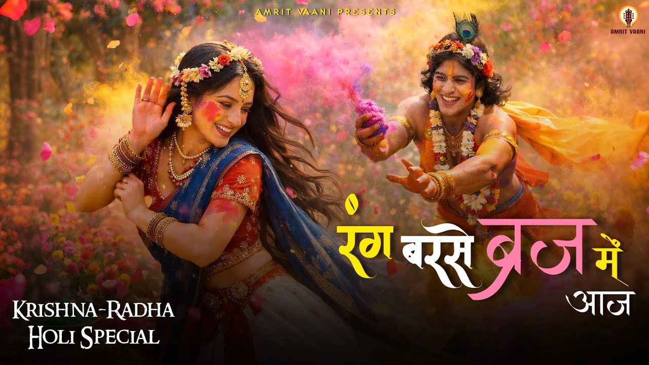 Radha Krishna Holi Special Song 2026 | रंग बरसे ब्रज में आज | Best Holi Song 2026 | Color Festival