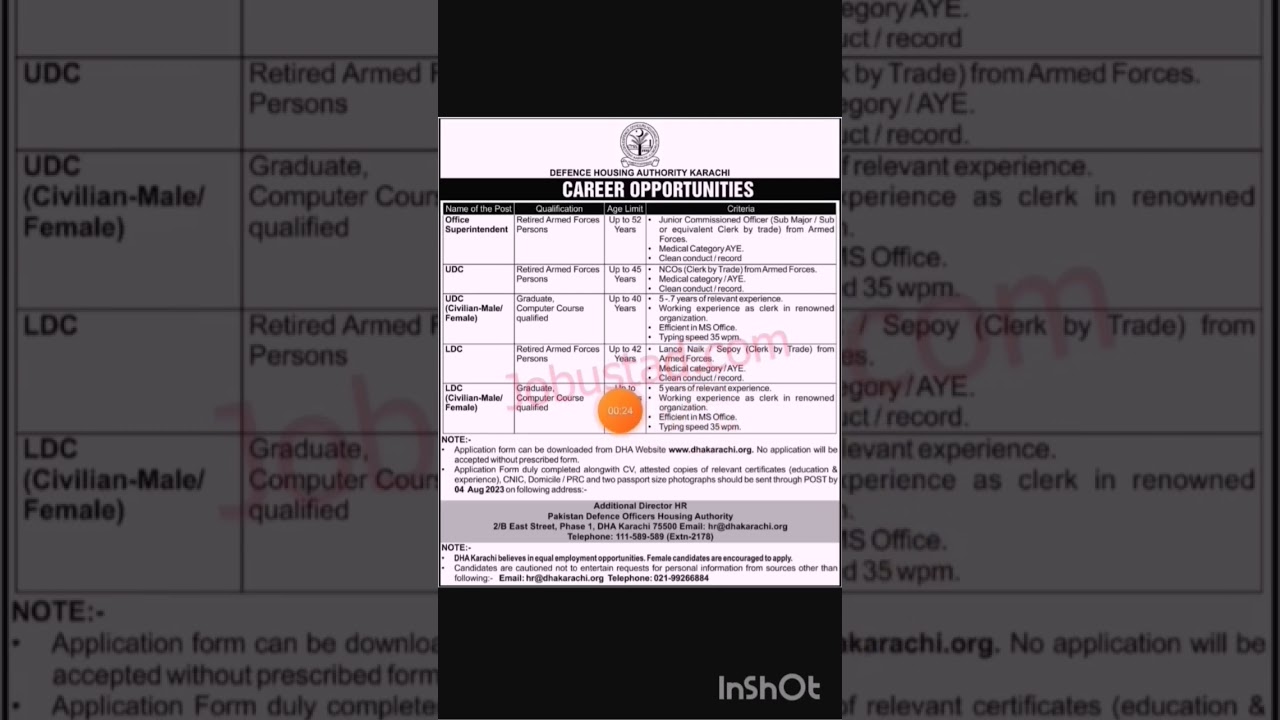 Defence Housing Authority Karachi Jobs 2023 || #viral #subscribe