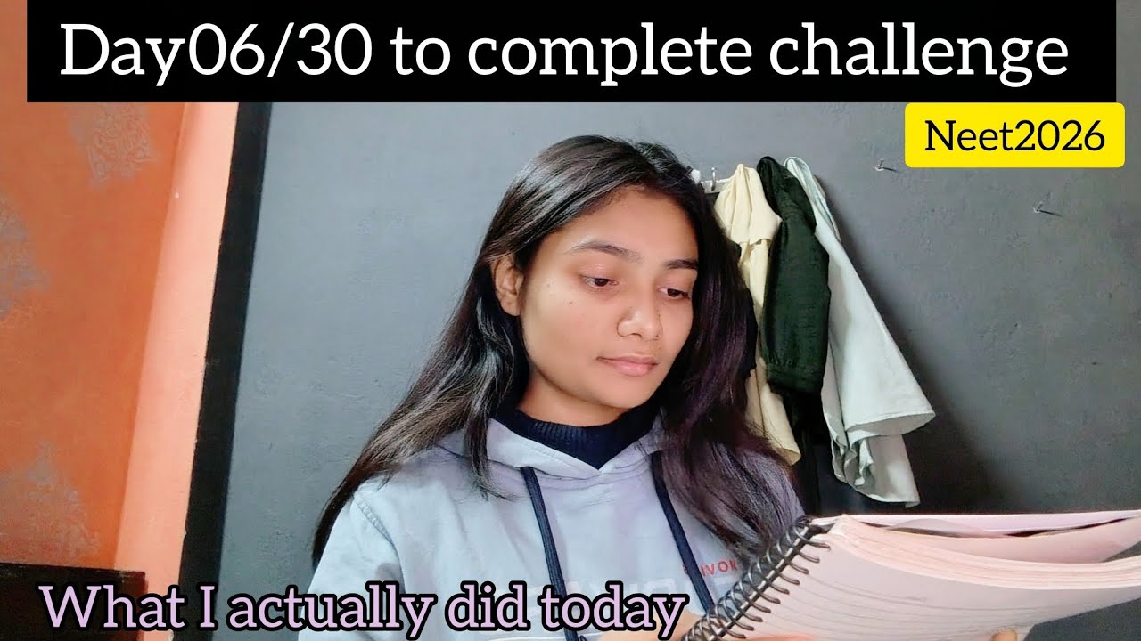 Day06/30 of my neet challenge|One more day done ✅|Akanksha||physics wallah|#neet2026 #neetaspirant 