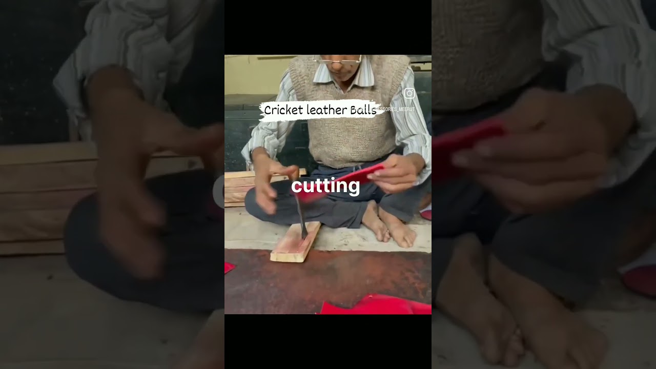 cricket leather Balls making process #cricket #reels #cricketball #dhoni