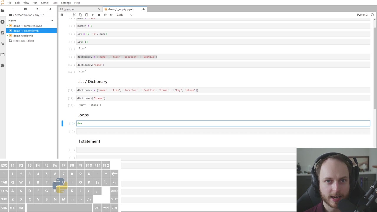 How to use Python - Demonstration
