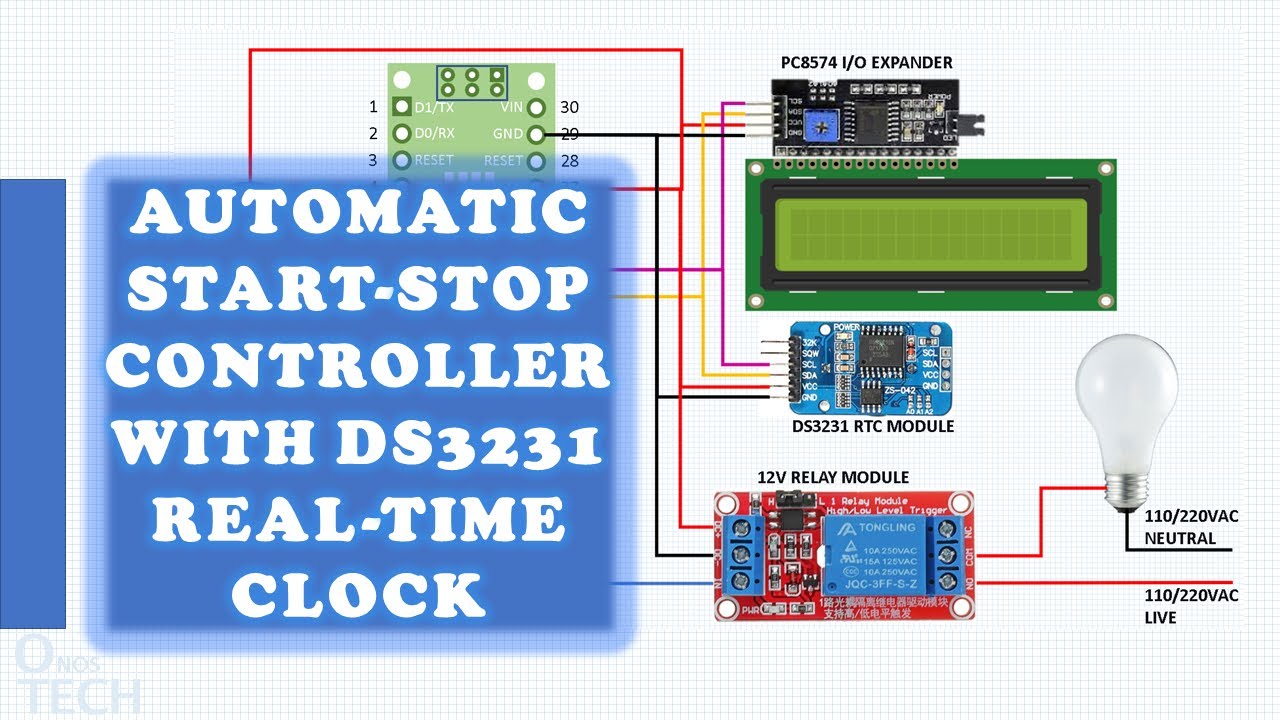 Automatyczny kontroler Start-Stop z zegarem czasu rzeczywistego DS3231