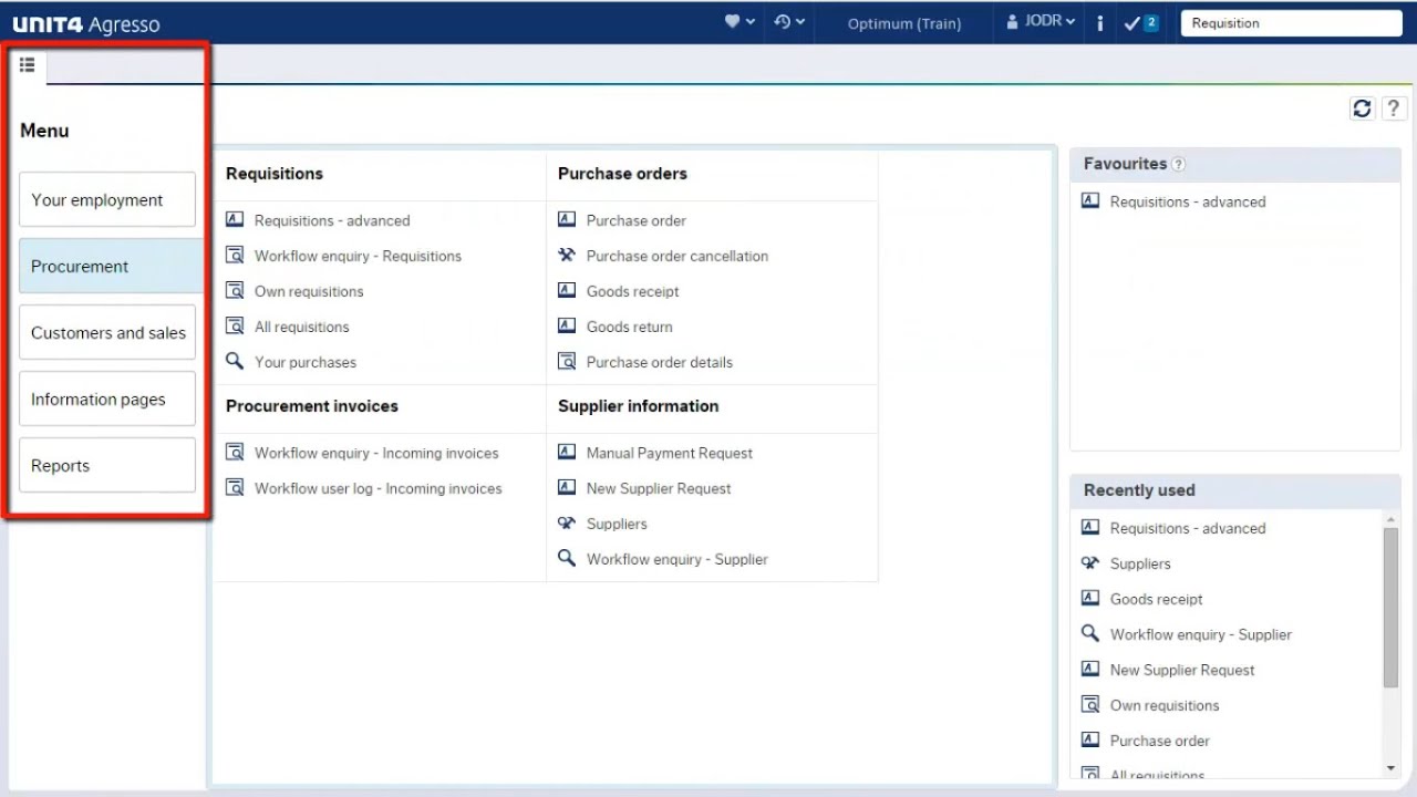 Unit4 Business World (Agresso) - Intro to Agresso Web 5.7 Tutorial