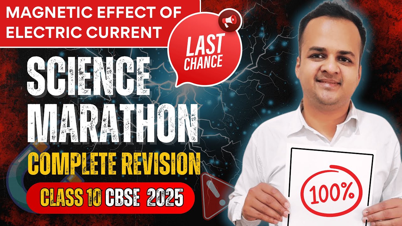 🔥 Magnetic Effects of Electric Current in 40 Mins | Full Revision | AC vs DC | CBSE Class 10 2025