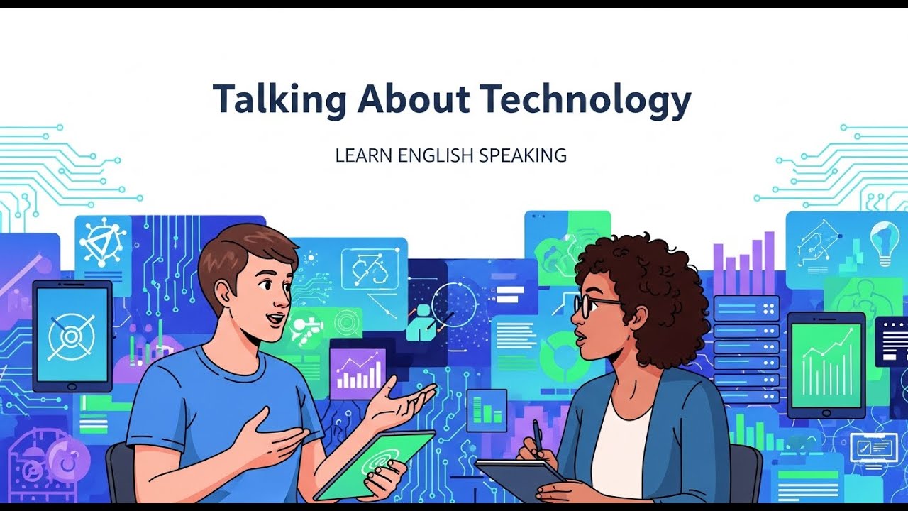 Talking About Technology in English | Slow, Natural & Real Conversation for Confident English Speak.