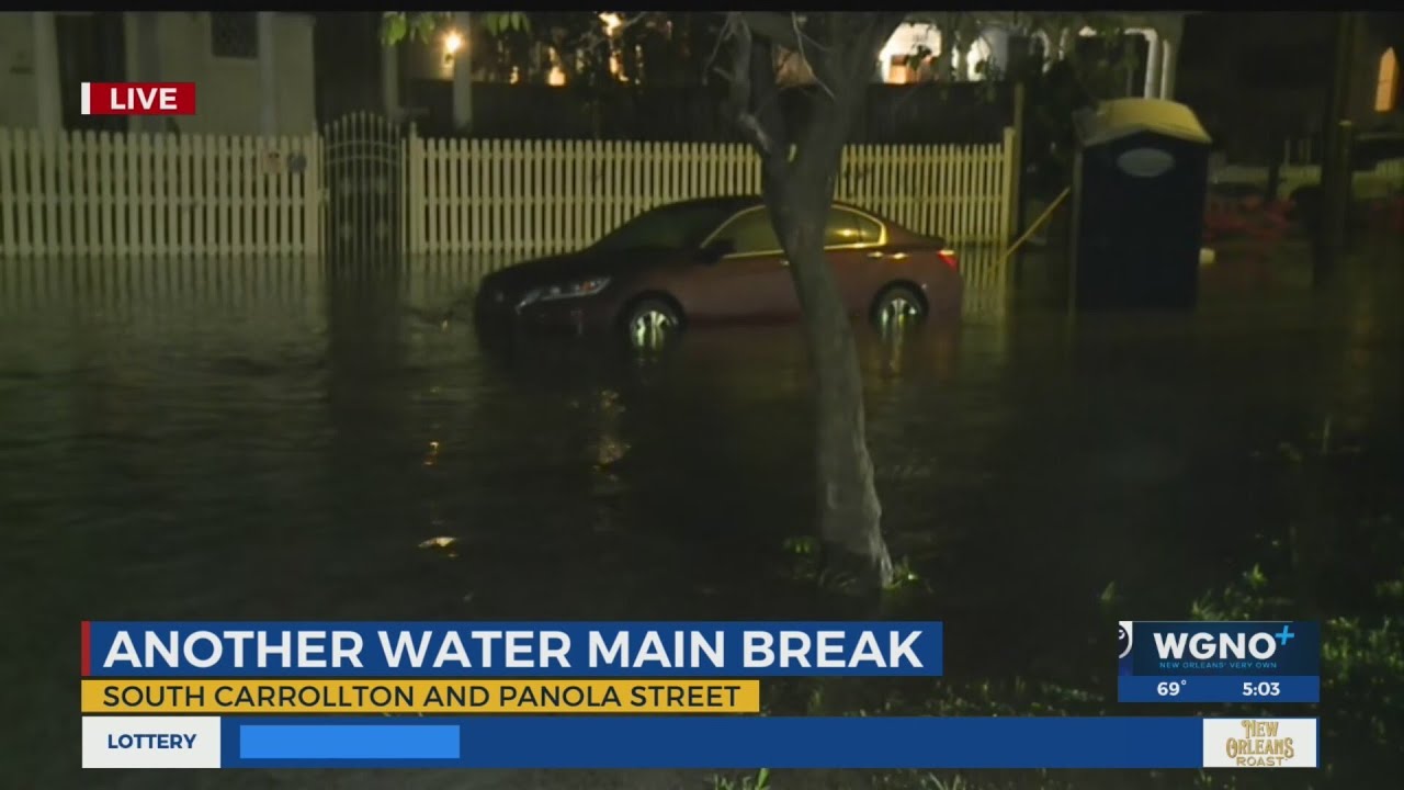Homes, cars flooded with third Uptown New Orleans water main break