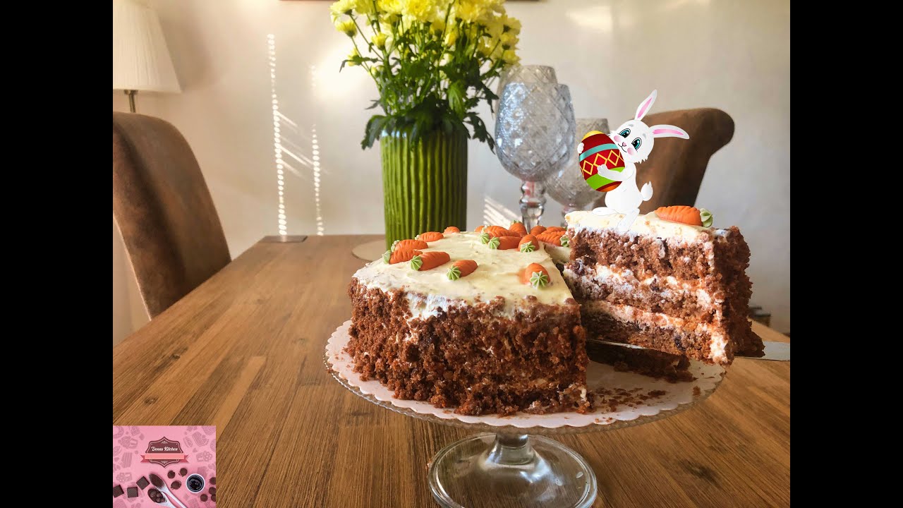 OSTER KUCHEN / Karotten Kuchen / R&uuml;blikuchen / Carrot Cake / Easter Cake / Torte me Karrota