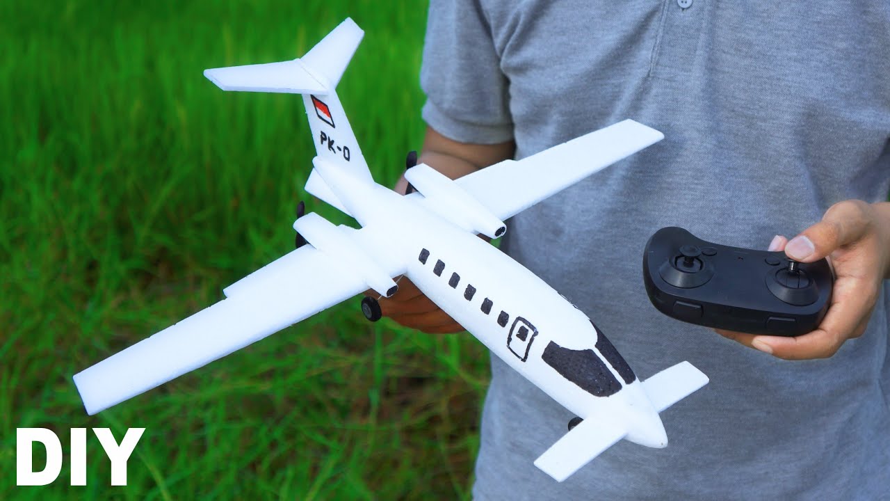 Piaggio P180 | how to make a simple RC plane out of styrofoam