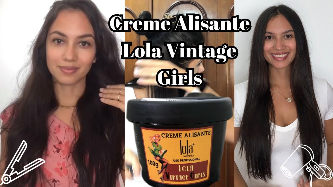 Testei o creme ALISANTE LOLA no cabelo + Modo de APLICAÇÃO