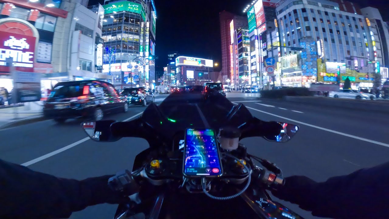 2023 Tokyo Night Ride | YZF-R7 | 4K | GoPro | RAW | POV| Stock Exhaust |