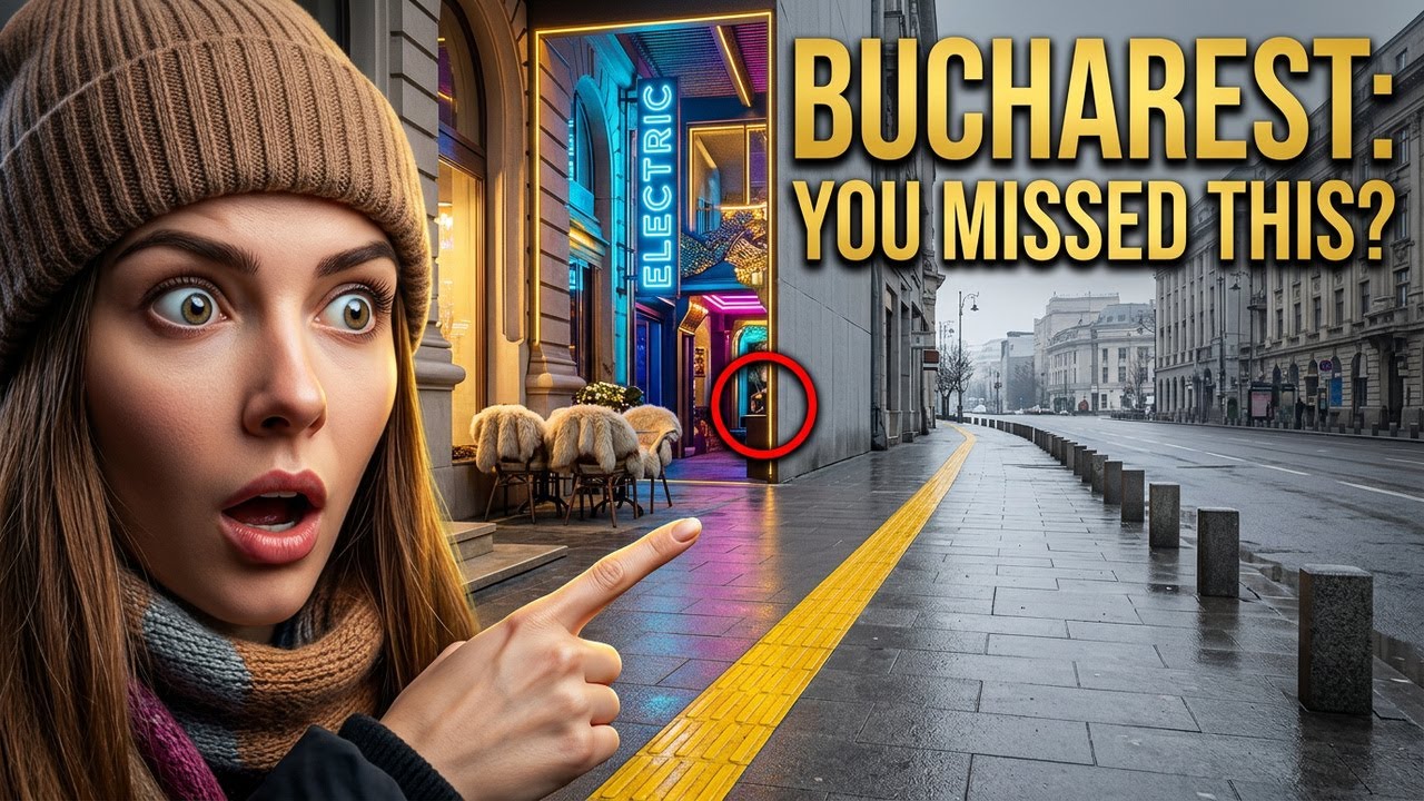 Explore Bucharest's Calea Victoriei & Romana Square 4K