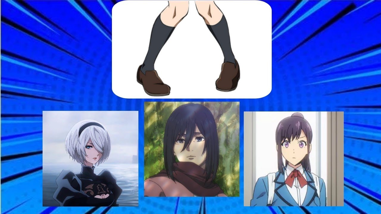 Guess which anime character it is by looking at their feet.
