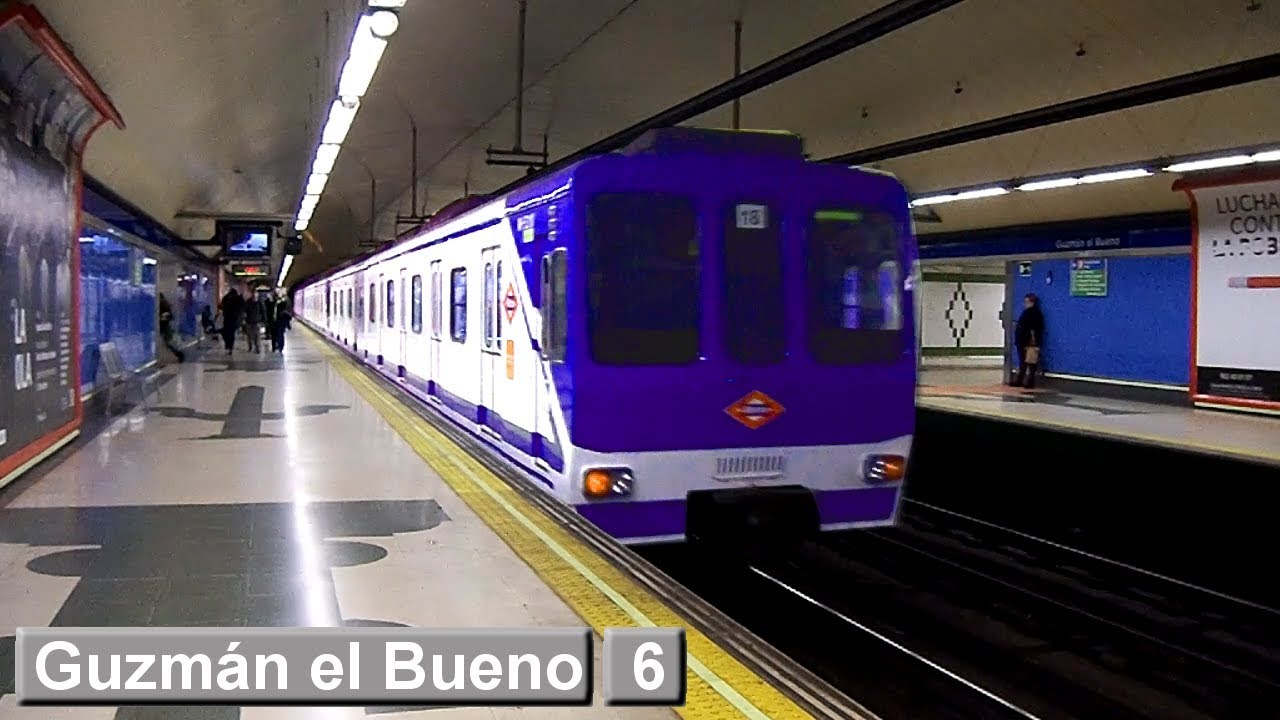 Guzmán el Bueno | линия 6 : Мадридский метрополитен ( класс 8400 - 5000 ) [2015]