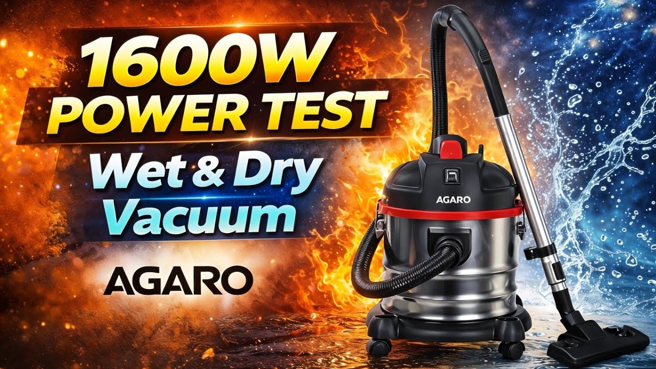 AGARO Ace 21L Vacuum Cleaner Review 🔥 | Wet & Dry | Real Suction Test | Hindi