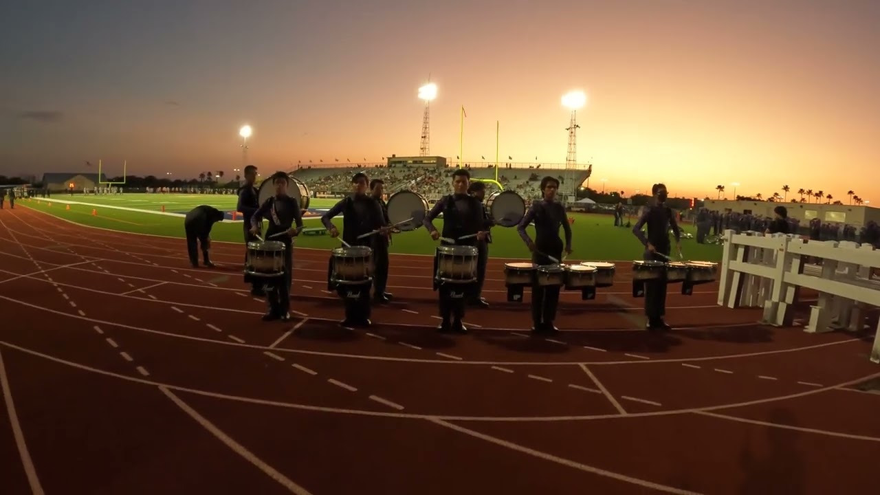 The Rivera Drumline warm-up sequence