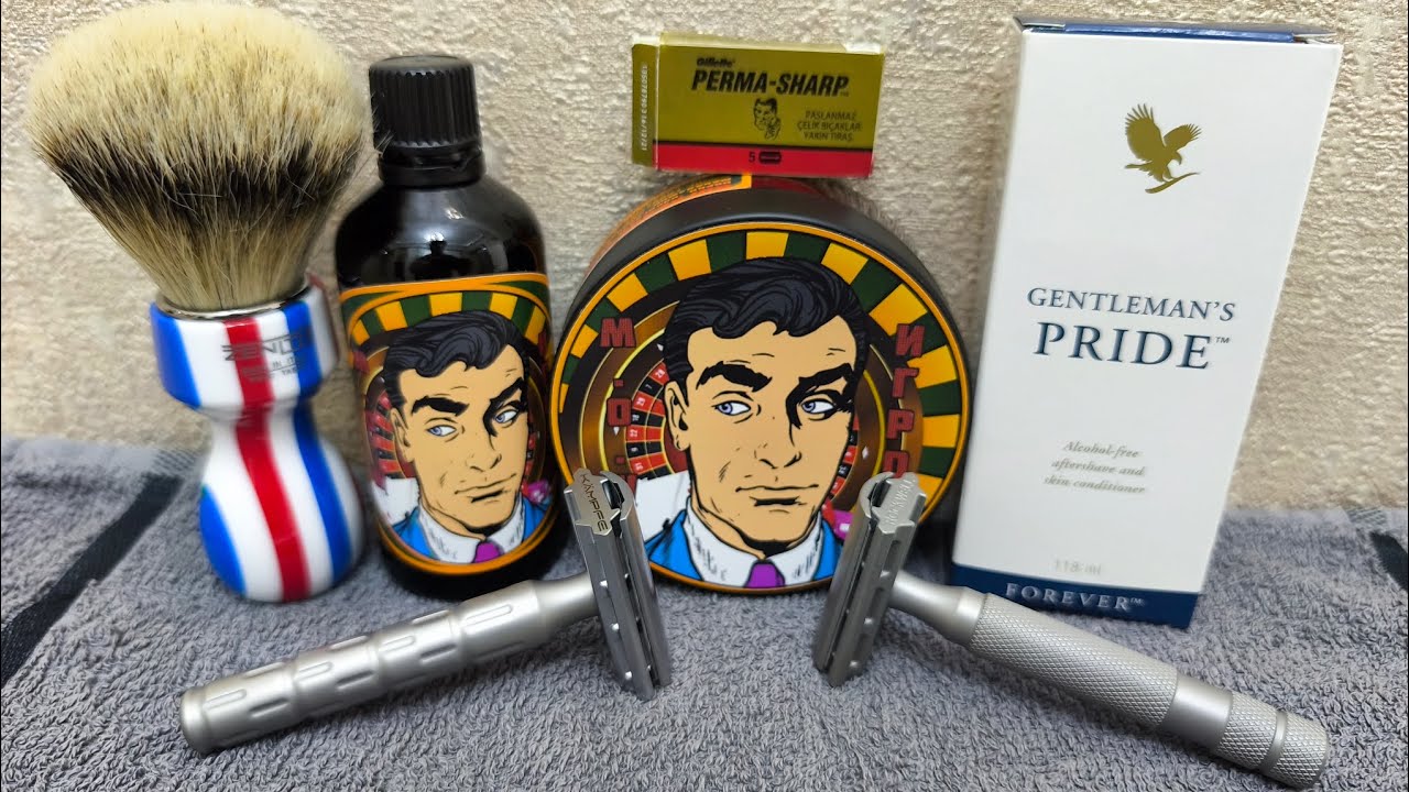 WSA, SOTD#48 (На Русском) Rockwell 6S vs Chienes Kampfe ZiSt16-A02X version razors side by side.