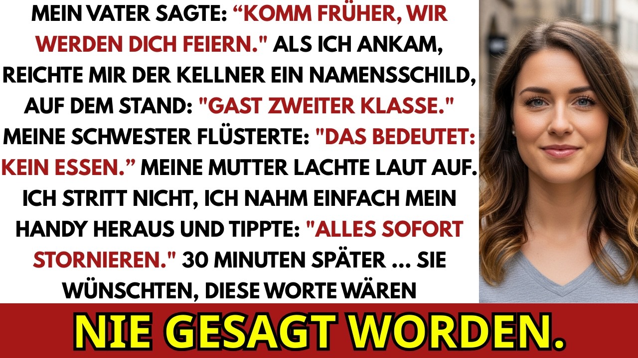 Meine Eltern Sagten Komm Fr&uuml;her, Wir Wollen Dich Feiern. Doch Als Ich Ankam&hellip;