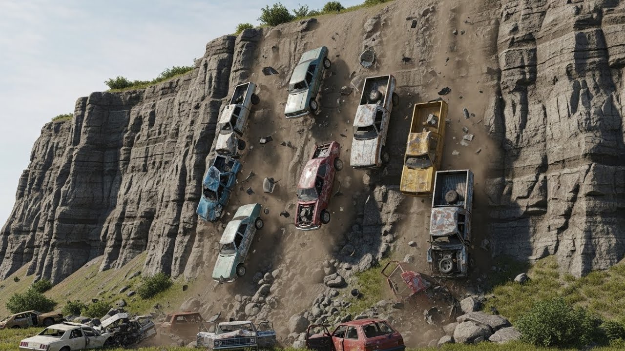 Nostalgia Cliff Drops Marathon – Downhill Madness BeamNG.drive