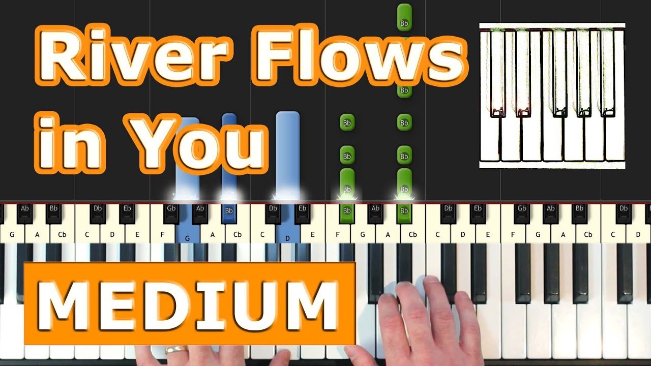 Yiruma - River Flows In You - Piano Tutorial Easy - How To Play (Synthesia)