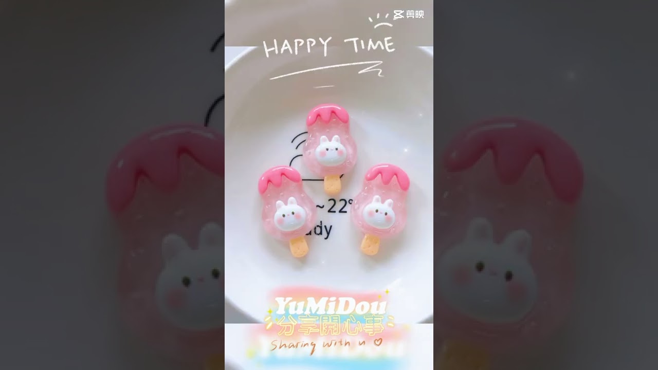 Super cute ice cream cone DIY small accessories